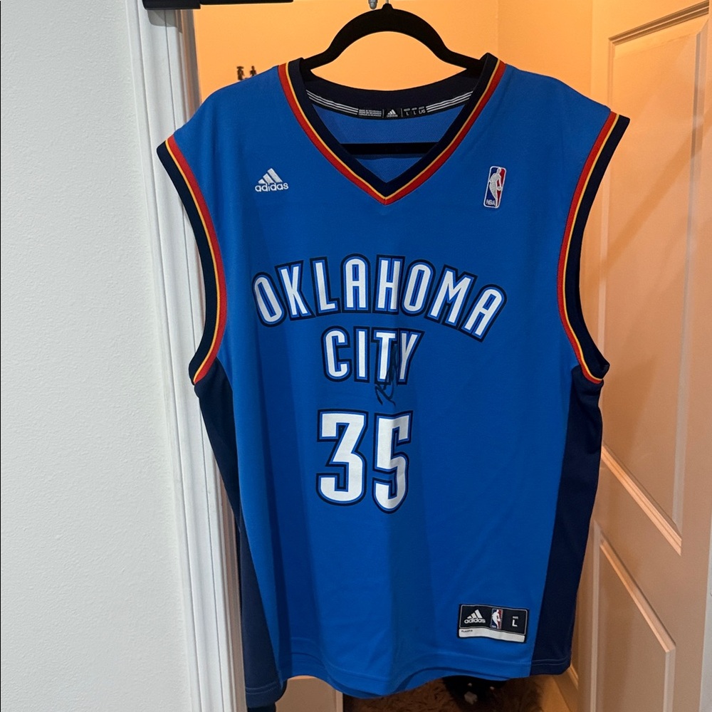 Signed by Kevin Durant OKC Jersey